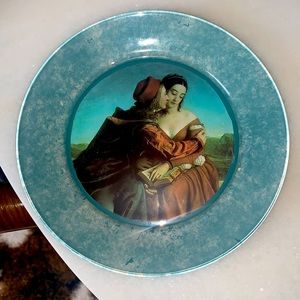 Vintage plate. 80s style